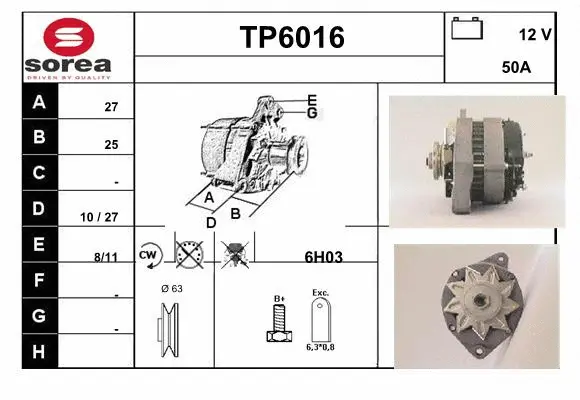 Alternator (TP6016)