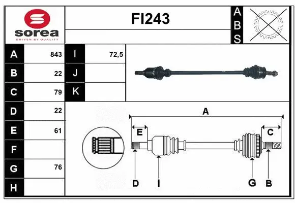 Drive Shaft (FI243)