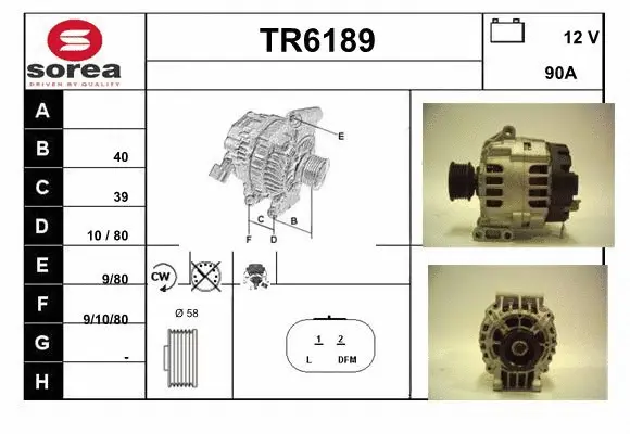 Alternator (TR6189)