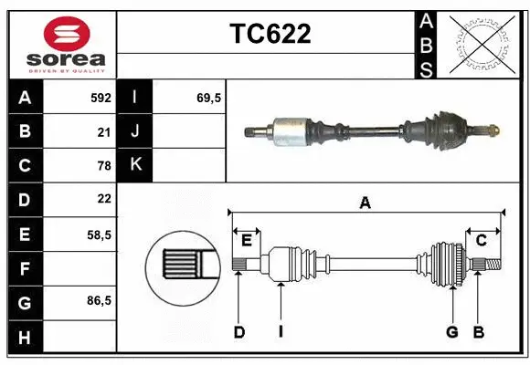 Drive Shaft (TC622)
