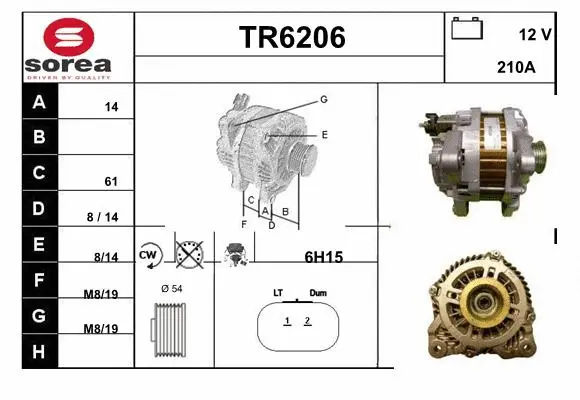 Alternator (TR6206)