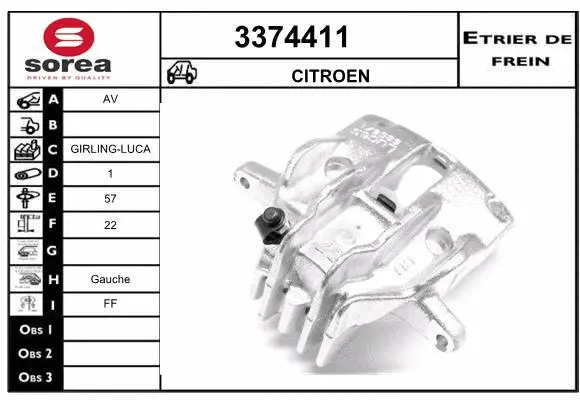 Brake Caliper (3374411)