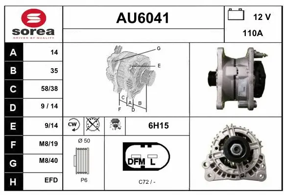 Alternator (AU6041)