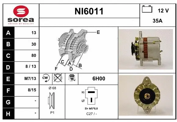 Alternator (NI6011)