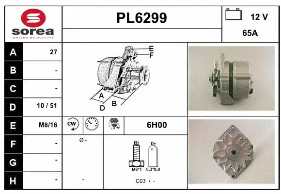 Alternator (PL6299)