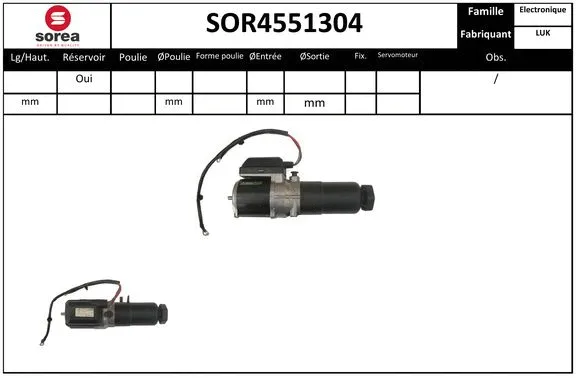 Hydraulic Pump, steering (SOR4551304)