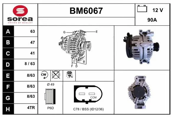 Alternator (BM6067)