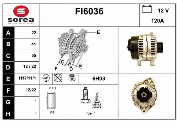 Alternator (FI6036)