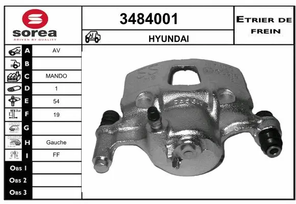 Brake Caliper (3484001)
