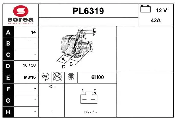 Alternator (PL6319)