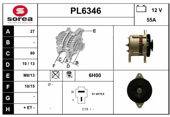 Alternator (PL6346)