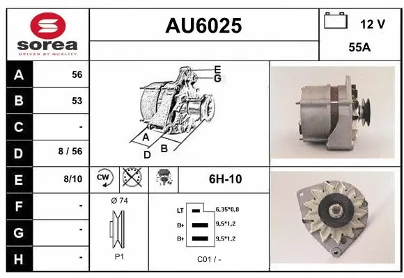 Alternator (AU6025)