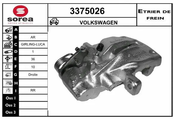 Brake Caliper (3375026)