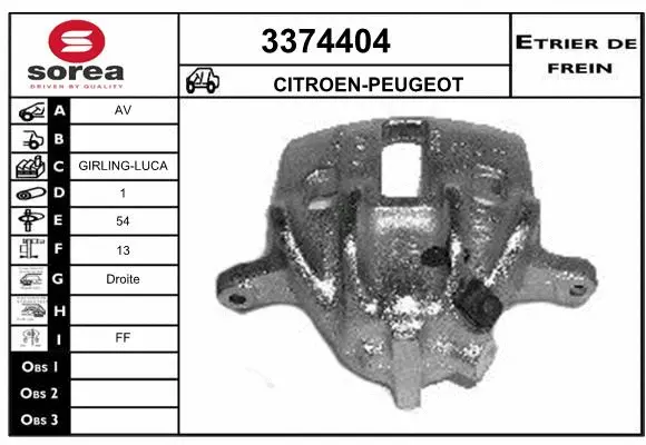 Brake Caliper (3374404)