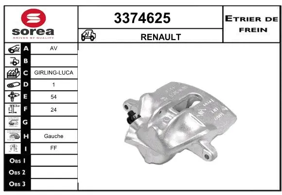Brake Caliper (3374625)