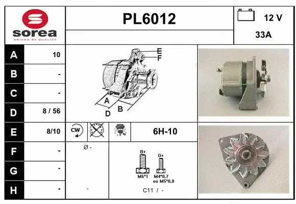 Alternator (PL6012)