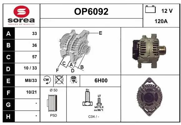 Alternator (OP6092)