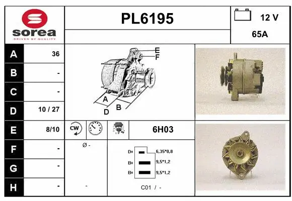 Alternator (PL6195)