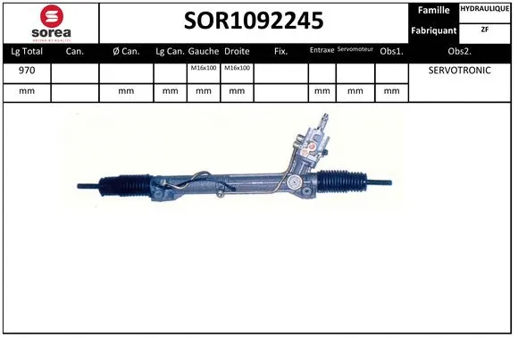 Steering Gear (SOR1092245)