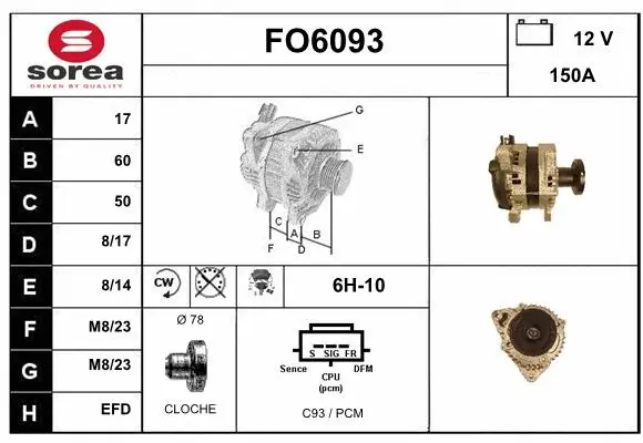 Alternator (FO6093)