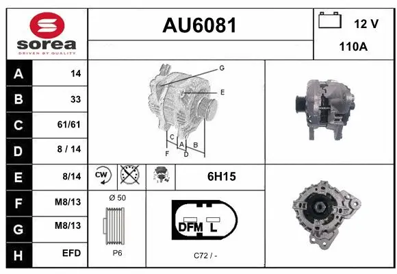 Alternator (AU6081)