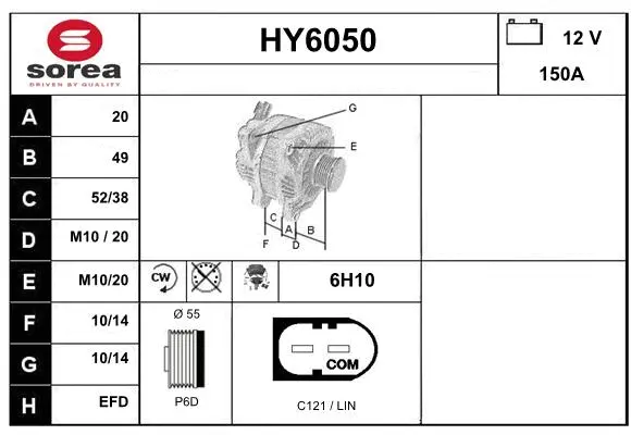 Alternator (HY6050)