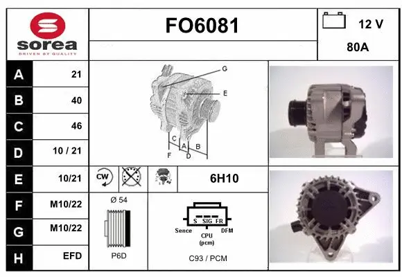 Alternator (FO6081)