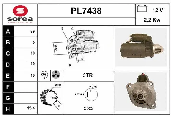 Starter (PL7438)