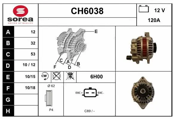 Alternator (CH6038)