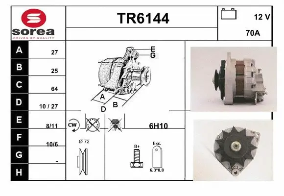 Alternator (TR6144)