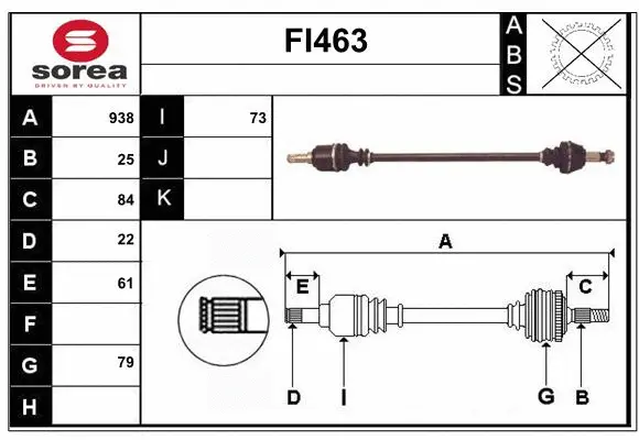 Drive Shaft (FI463)