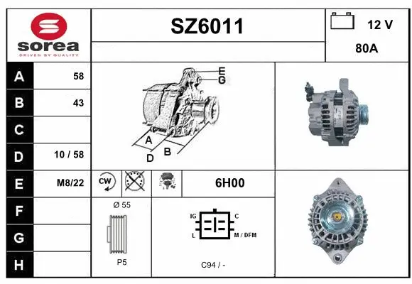Alternator (SZ6011)
