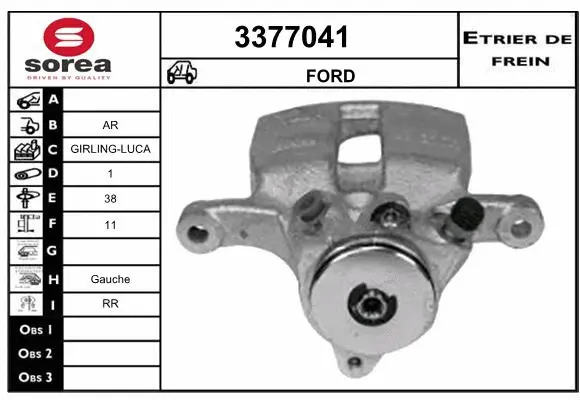 Brake Caliper (3377041)