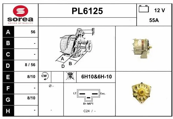 Alternator (PL6125)