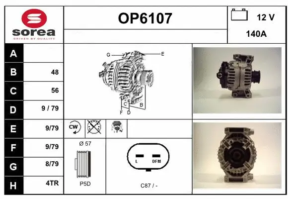 Alternator (OP6107)
