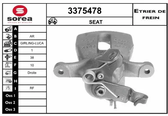 Brake Caliper (3375478)