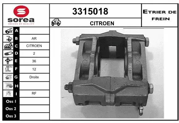 Brake Caliper (3315018)