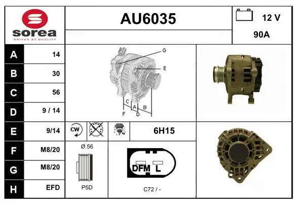 Alternator (AU6035)