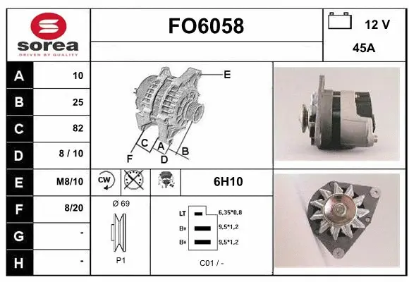 Alternator (FO6058)