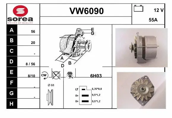 Alternator (VW6090)