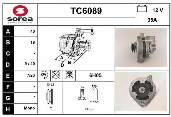 Alternator (TC6089)