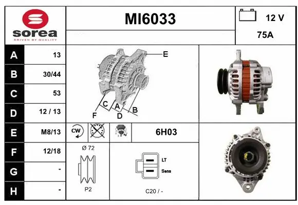 Alternator (MI6033)