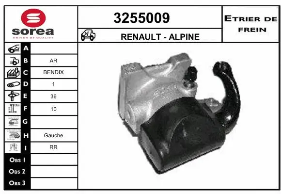 Brake Caliper (3255009)