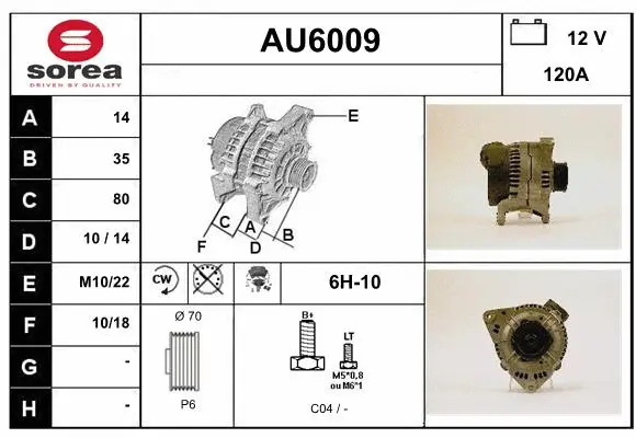 Alternator (AU6009)