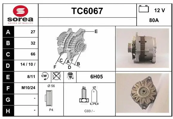 Alternator (TC6067)