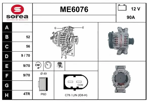 Alternator (ME6076)