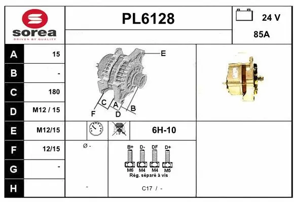 Alternator (PL6128)