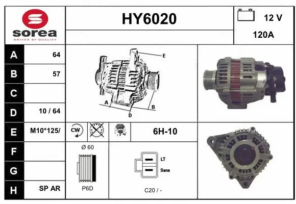 Alternator (HY6020)