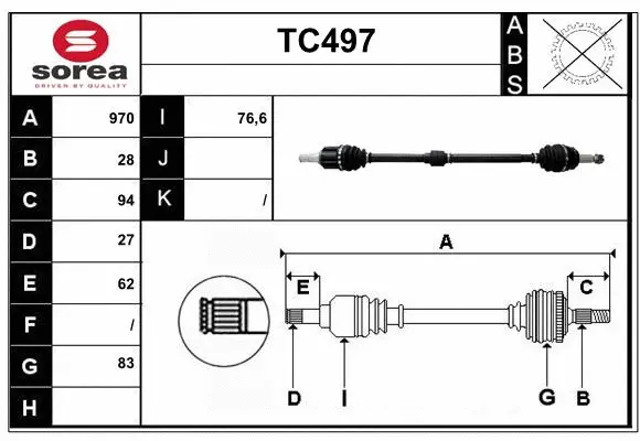 Drive Shaft (TC497)