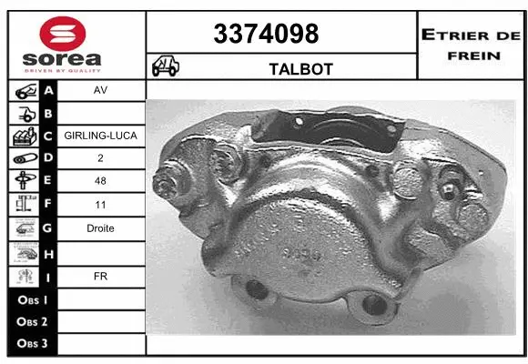 Brake Caliper (3374098)